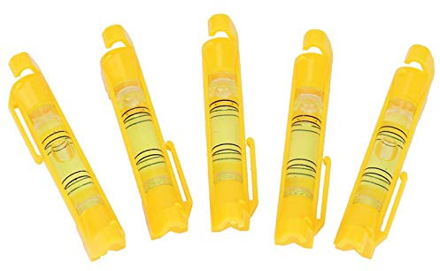 Livella a filo, 5 pezzi Mini corda Livella a bolla Linea a sospensione Livella a bolla Livella a bolla con ganci sagomati (10 mm)