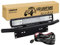 RIGIDON Led lichtleiste mit 12V kabelbaum und kfz kennzeichenhalterung, Dreireihige 18 Zoll 45cm 252W offroad beleuchtung für SUV Offroad Offroad, LKW, Fahrzeuge, 6000K Weiß led nebelscheinwerfer