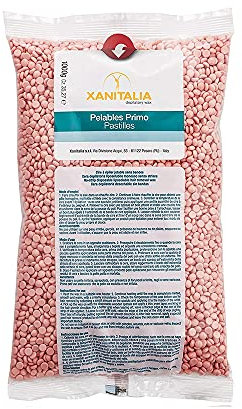 Ceretta Brasiliana, Cera Brasiliana Liposolubile Gocce Perle Xanitalia, Depilazione senza Strisce (Rosa)