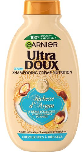 Ultra Doux Reiesse d'Argan Shampoo, Ernährungscreme, Reichtum d'Argan, 250 ml