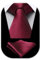 HISDERN Krawatten Für Herren Gepunktete Klassische Taschentuch Formelle Elegant Krawatte & Einstecktuch Set Für Hochzeit Party Business (Burgund)
