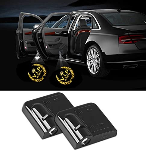 NewL 2 Pcs Led Car Door Welcome Light for Crown VIP Logo Symbol Projector Lights Ghost Shadow Light