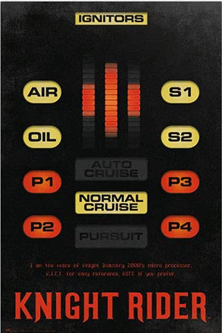 empireposter Knight Rider - Poster - Kontrolleinheit KITT + Ü-Poster