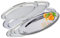 Kosma Set di 12 piatti ovali in acciaio inox, 30 cm, piatto da portata, piatto per carne, vassoio ovale, piatto per riso
