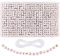 Lasofamere Set of 1400 White Letter Beads 4x7mm Oblate Alphabet Beads Rose Gold Acrylic Letter Bead Kit for Jewelry Making and DIY Crafts, Bracelets, Key Chains