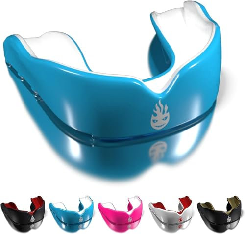 Protege dents Boxe Dr. Knox pour adultes et enfant, modèle premium Bouillir et Mordre pour tous les sports de contact, y compris Protege dent Rugby, les MMA, et les arts martiaux karaté.