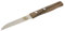 Premium Gemüsemesser/Kneipchen, Walnuss, rostfreie Klinge, Chrom-Stahl, extra scharfes Küchenmesser, Dünnschliff, Handabzug, Solingen