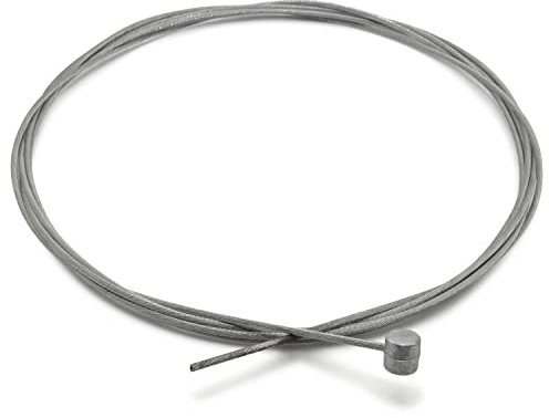 Easyboost Câble Acier Ø2mm Embout Ø9x9mm Tonneau Cylindrique pour Traction Embrayage Accélérateur Gaz Souple Réparation Tondeuse Débroussailleuse Motoculteur Machine de Jardin