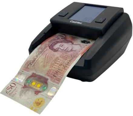 Cashtec CT390 Fake Money and Counterfeit Note Scanner, Will Count Genuine Notes but Reject Fake or Counterfeit Notes in Seconds.
