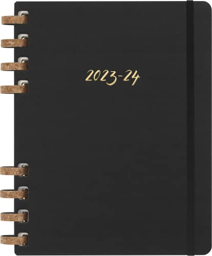 Moleskine Akademischer Monatsplaner 2023 -2024, 12-Monats-Wochen-und Monatsplanner, Universitätskalender mit Festem Einband, Größe: XL 20 x 25 cm, Schwarz