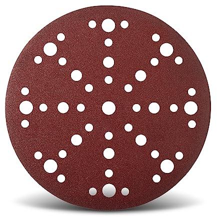 Wfix Craft IK88 Schleifscheiben 150mm Klett mit 48-Loch-Perforation für Exzenterschleifer | Körnung P220 - fein - 50er Profi Schleifpapier Set für Holzschliff