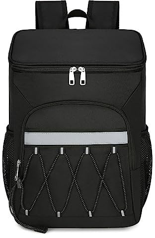 Lixada Kühlrucksack, Oxford-Tuch Thermotasche, Auslaufsicher, Isolierter Kühltasche Rucksack für Damen und Herren für Strand, Camping, Picknick, Angeln, Wandern