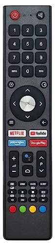 AULCMEET GCBLTV02ADBBT Télécommande de rechange pour TV Chiq U43H7A U50H7A U55H7A U43H7S U50H7S U55H7S