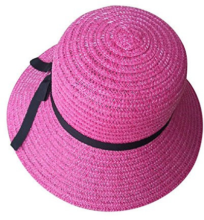 JMEDIC Novelty Baseball Cap Fitted Straw Beach Sun Summer Hat Beige Wide Brim Adjustable Wool Baseball Cap Be Tagged Nice Top Hat Baseball Cap Juniors (Hot Pink, One Size)