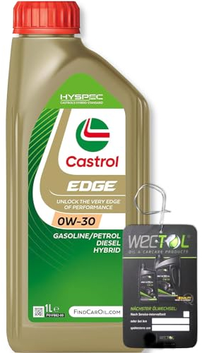 Wectol Ölzettel + Castrol Motoröl 0W30 Edge C3 0W-30 1 Liter