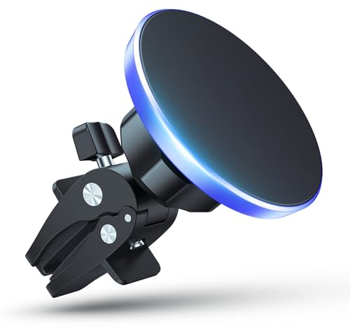 Seadmit 16 Starker Magnet Handyhalterung Auto Lüftung, 360°Drehbarer Magsafe Autohalterung, Geeignet Für iPhone 15 14 13 12 Samsung Huawei und Andere Mobiltelefone, Blau