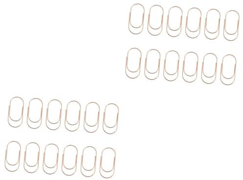 EXCEART 40 Stk Büroklammer Lesezeichen-Clips Schreibwaren Feilenklammern aus Metall Buchhalter Klammern für Papierkram Fotoclips Zubehör für Metallklammern Memohalter verpackt Metallclip