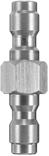 Connectors, Air Connections,1Double Male Quick-Disconnect Coupling Adaptor,Universal Double Male Fill Nipple for PCP Foster Paintball Airsoft Air Gun Tool