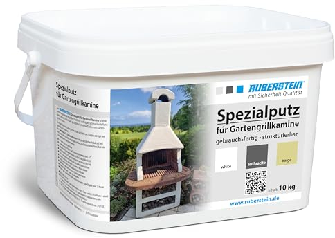 Ruberstein® Spezialputz für Gartengrillkamine, 10 kg, beige, direkt vom Hersteller