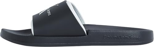 Calvin Klein Herren Monogram TPU Ym0Ym00361 Slides, Black (Black/Bright White), 43 EU