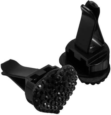 GLEAVI 2pcs Car Air Outlet Perfume Clip Bling Heart Clips Car Interior Decor for Women Decoration