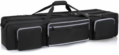 IBVIVIC Stativtasche Portable Kameratasche mit Fach 103x24x25cm Kann in der Hand oder auf der Schulter getragen Werden und eignet Sich für eine Vielzahl von fotografischen Szenarien (Schwarz)