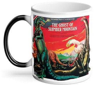 Thermoreagierende Tasse Magische Tasse – Dinausore Jurassic Horror Moovie Film Cinema Park The Ghost Slumber Mountain – 325 ml