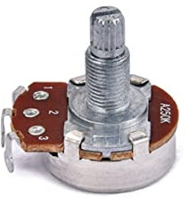 DRESSOOS Gitarren-potentiometer Mit Langem Geriffeltem Splittschaft Audio-tonregler Robustes Ersatzteil Für Bass-gitarrenlautstärke Und Klangkontrolle