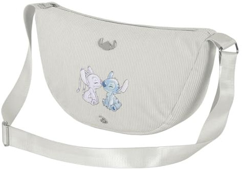 Disney Lilo und Stitch Tender-Roy Ovale Tasche, Weißlich, 34 x 20 cm