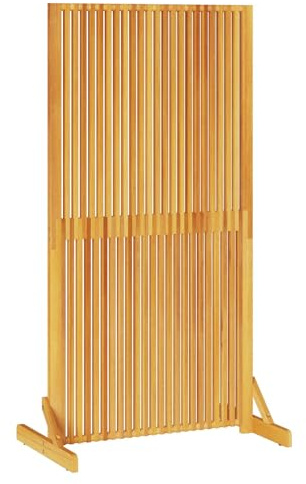 vidaXL Sichtschutz Braun 79,5 x 50 x 150 cm Massivholz Akazie | Geeignet für Innen- und Außenbereiche, Massivholz Akazienholz mit geölter Oberfläche, Modernes Design