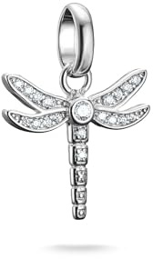 Thomas Sabo Charm Club Connect Charms - 925 Silver Charm Pendant Nature & Animals Designs, one size, Sterling Silver, Zircon