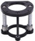 Fockety Aluminum Alloy Router Table Base with Stainless Steel Support Rod, 2 Jaw Clamping Router Table Lifting Base, for Small Trimming Machine with Motor Diameter of 64-66mm