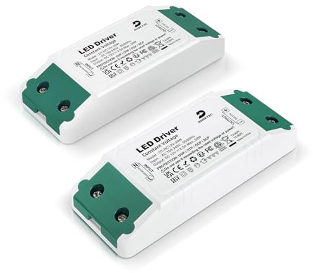 LED Trafo Transformator 230V auf 12V 30W Netzteil 12v Gleichstrom 2er Pack | LED Treiber 2.5A AC/DC Konstantspannungs Power Supply Driver 220-240V 50/60hz für Lampen Lichtstreifen