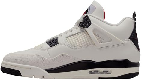 Air Jordan 4 Retro Flight Club Herrenschuhe (Sail/University Red/Black), Sail/University Red/Black, 9