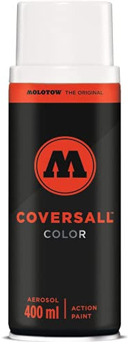 COVERSALL COLOR # signalweiß MOLOTOW 400ml hochdeckender Speziallack sehr gute UV-Beständigkeit