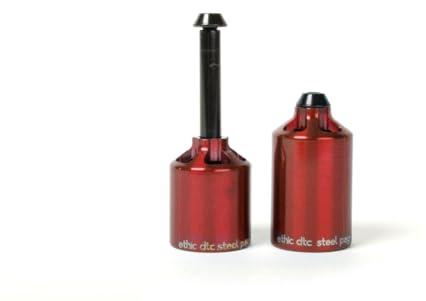 Ethic DTC Stahl Stunt Scooter Peg Set (Rot)