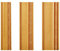 Euro Tische Stuckleisten Deckenleisten Kunststoff lackiert - Moderne Zierleisten in verschiedenen Farben & Größen (145 x 6 x 1,3 cm, Gold)