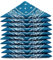 Karl Loven Bandanas 5er Pack 100% Baumwolle Paisley Halstuch Kopf Hals Schal (5er Pack, Blau Ente)