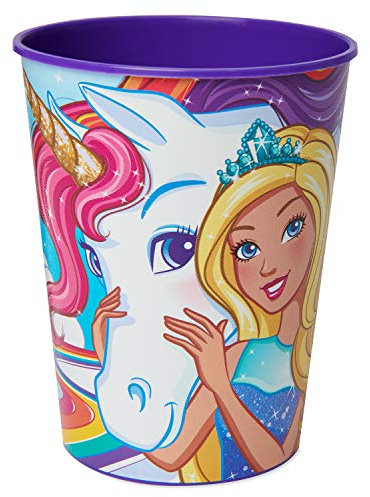 American Greetings Barbie Party Supplies, 16 oz. Plastic Party Cups (8-Count)