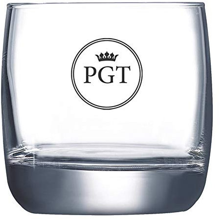 CALLE DEL REGALO Vasos de whisky (Vaso de whisky con iniciales)