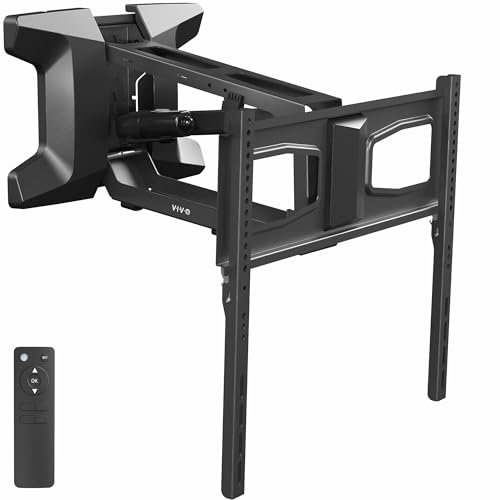 VIVO MOUNT-E-MM070 Motorisierte TV-Wandhalterung für 94,9 bis 177,8 cm (37 bis 70 Zoll) Bildschirme bis zu 35 kg, höhenverstellbar, elektrisch, ausziehbar, Schwarz