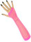 krautwear® Damen Fingerlose Netzhandschuhe Handstulpen Handschuhe lang (rosa2 (BL9011-rosa2))