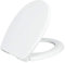 Luxe Bidet TS1008R LUXE TS1008R-Sedile per WC rotondo con chiusura lenta, cerniere a sgancio rapido e paraurti antiscivolo (bianco), ROUND