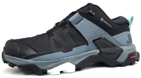 Salomon Damen X Ultra 4 GTX W Laufschuh, Schwarz Stormy Weather Opal Blue, 43 1/3 EU