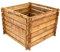 Komposter aus Holz, Gartenkomposter imprägniert, 100 x 100 x 65 cm (braun)