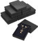 BENECREAT 12 Pack Halskette Ring Box 18x13x3cm Kraft Schmuck Geschenkboxen (Schwarz) Rechteck Karton Geschenkbox Für Hochzeit Geburtstage