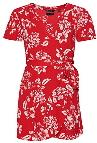 Superdry Damen Vintage Mini Wrap Dress Lässiges Kleid