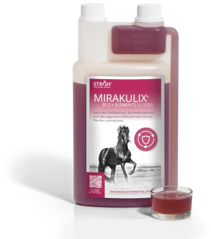STRÖH Mirakulix B12 + Elements flüssig - Immunbooster - 1L Dosierflasche | 100% Natürlich - Mit Artischocke, Rote Bete, Ginseng & Propolis - Nahrungsergänzung - Äußerst schmackhaft - Made in Germany