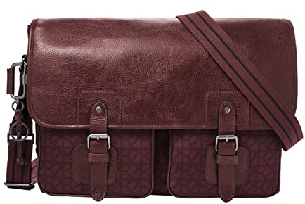 Fossil - Greenville Messenger Burgundy Leder für Herren MBG9577540