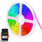 Luminea Home Control RGBIC Controller: WLAN-RGBIC-LED-Lichtstreifen, Soundsteuerung, App, Sprachsteuerung, 5m (RGBIC LED Strip, LED Streifen, Band Smartphone)